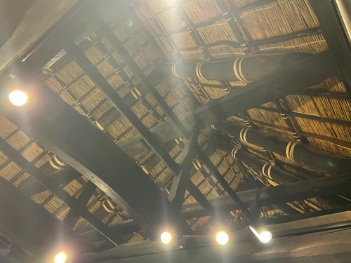 田子町みろく館の天井の写真です
