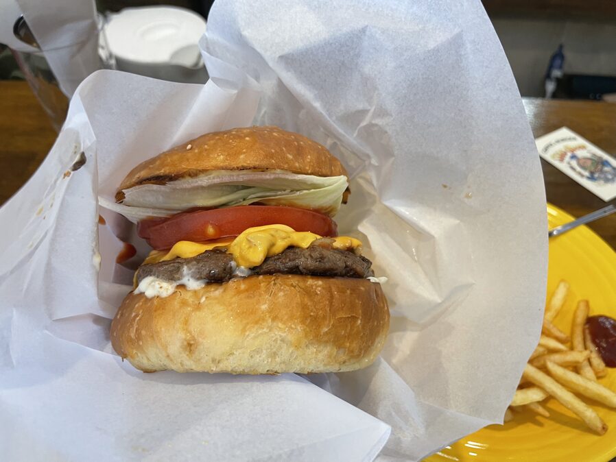 ショボーンのハンバーガーの写真です