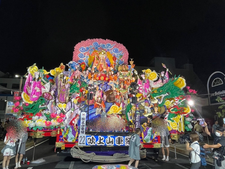 吹上山車組の山車の写真です